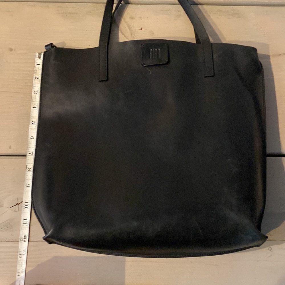 Biba Black Leather Tote - Picture 8 of 11